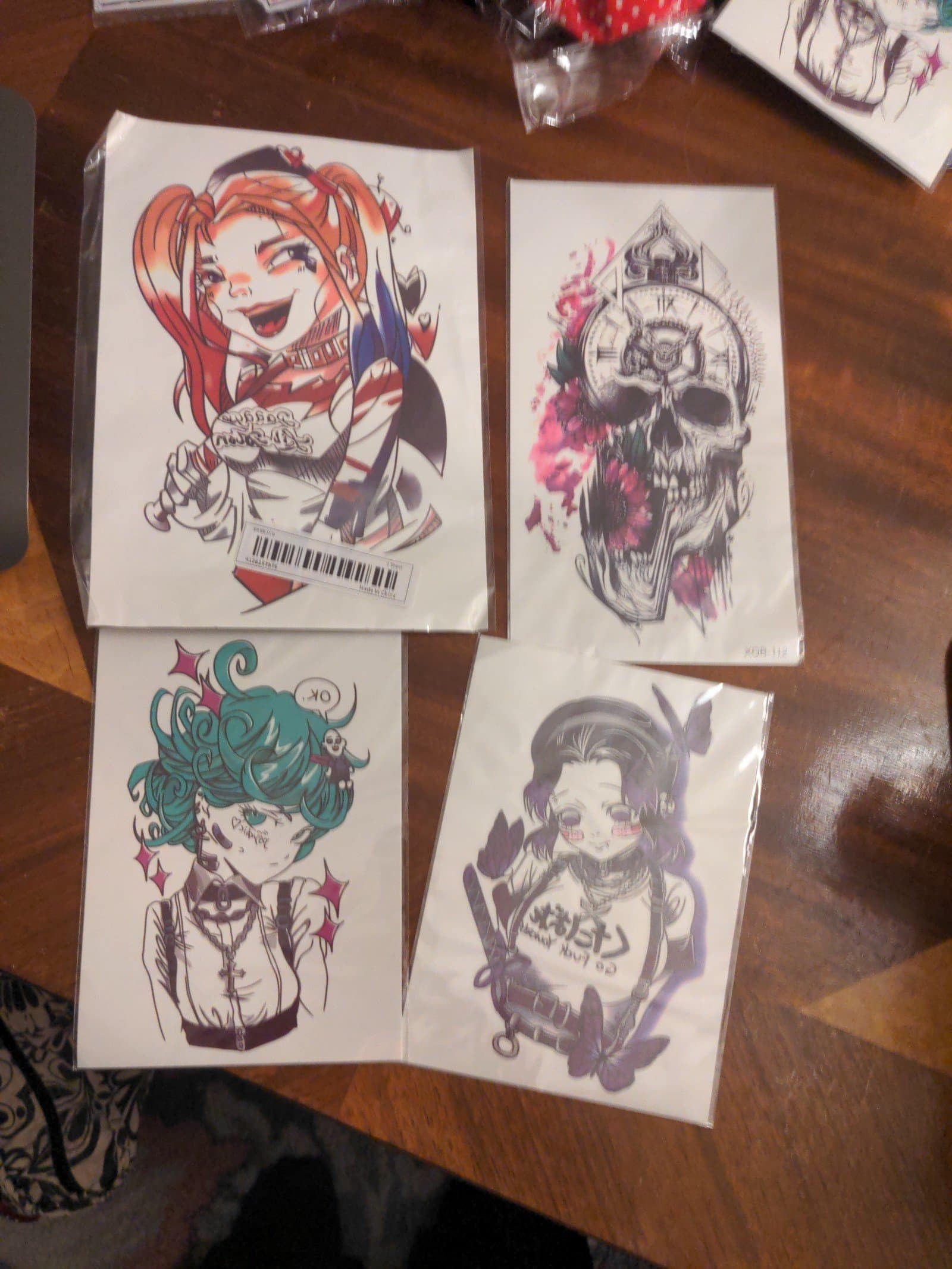 4 temporary tattoos - Image 1