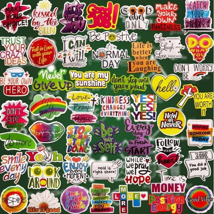 Colorful Inspirational Sticker Pack Of 30 - Thumbnail 5