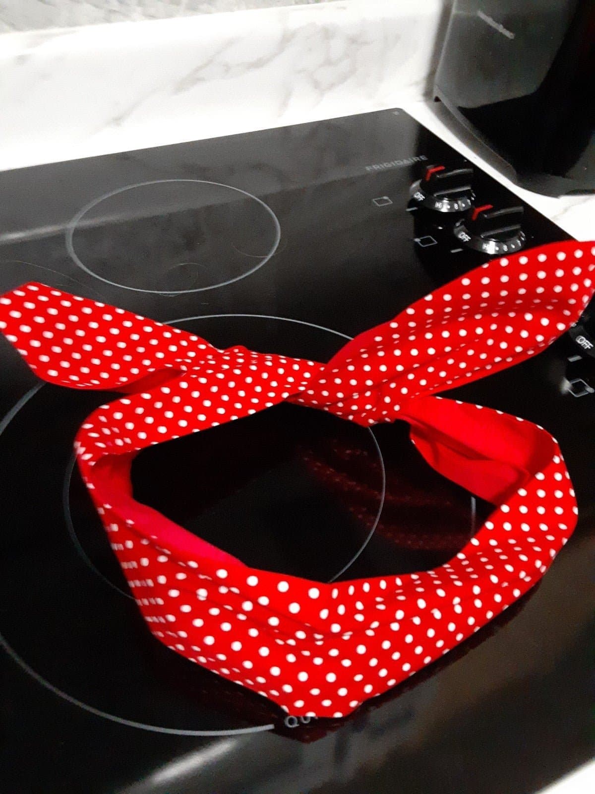 Polka Dot Headband Bandana Headband 50s Costume Hair Accessories Bow Wide - Thumbnail 2