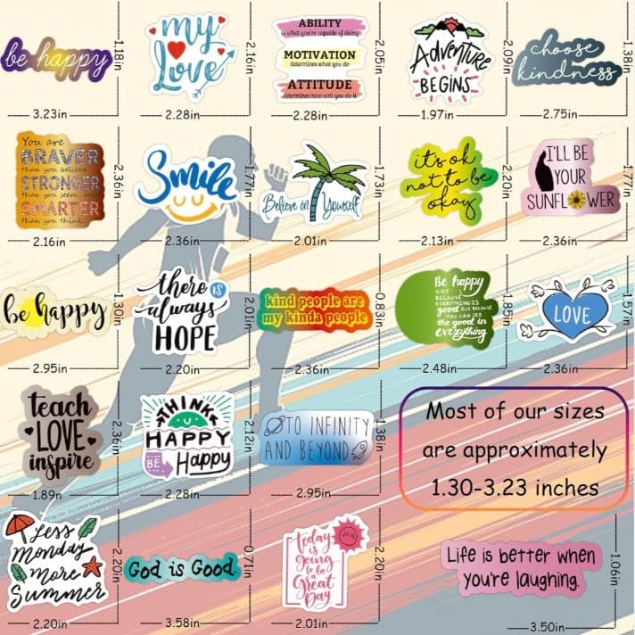 Inspirational Stickers Multicolor - Thumbnail 3