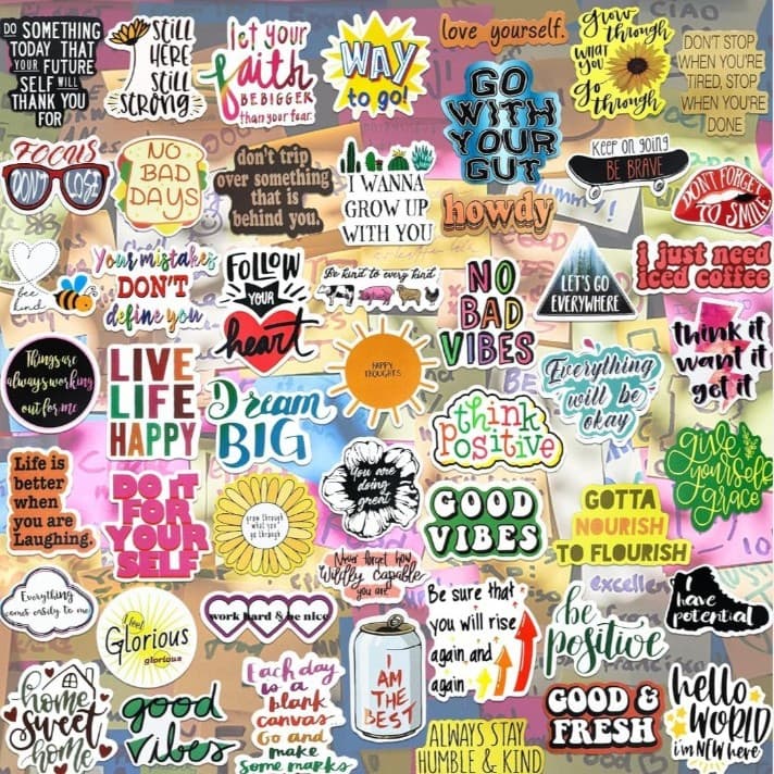 Colorful Inspirational Sticker Pack Of 30 - Thumbnail 2