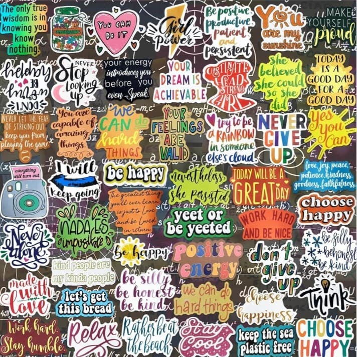Colorful Inspirational Sticker Pack Of 30 - Thumbnail 4