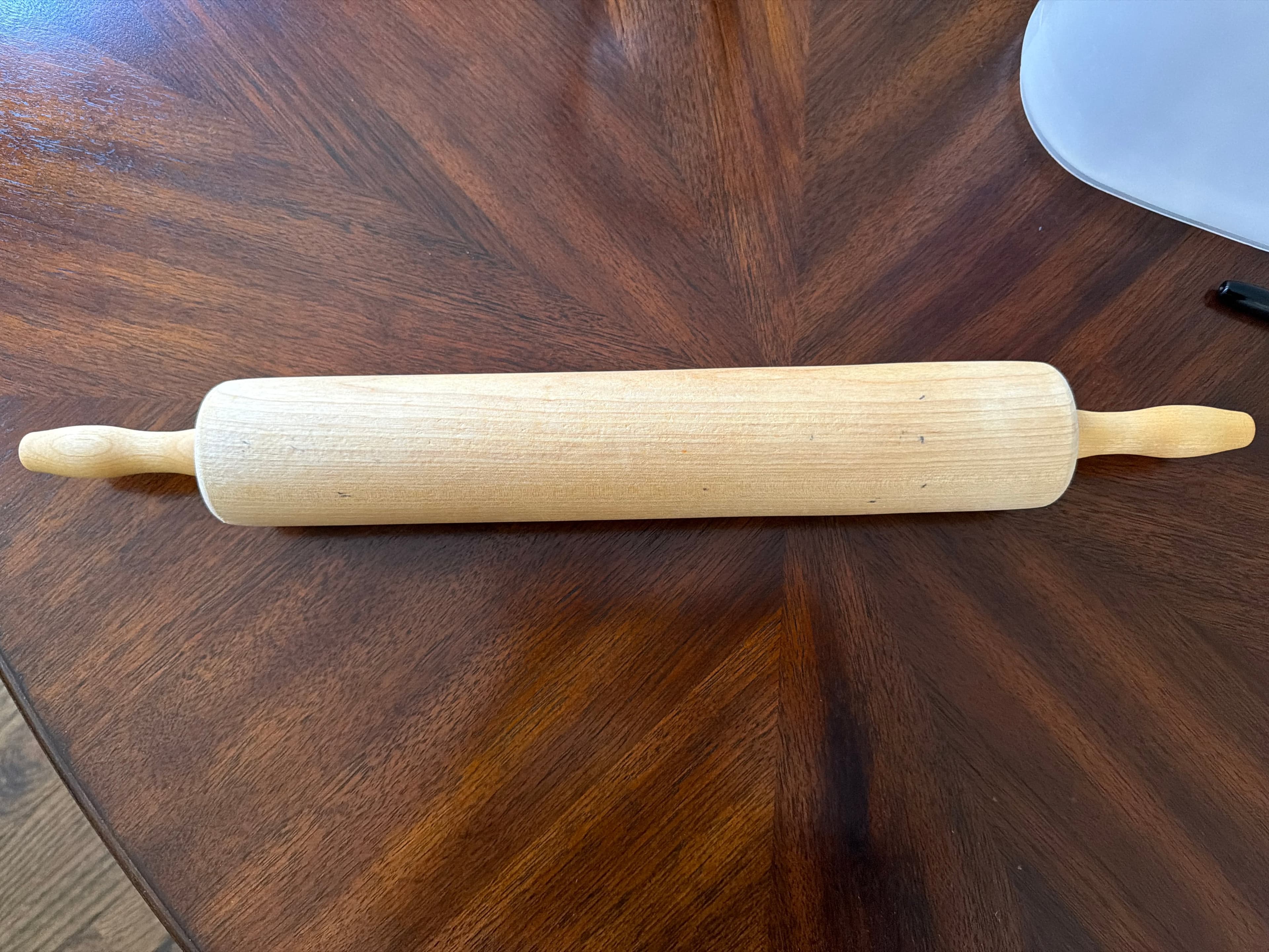 Wooden Rolling Pin with Handles - Image 1