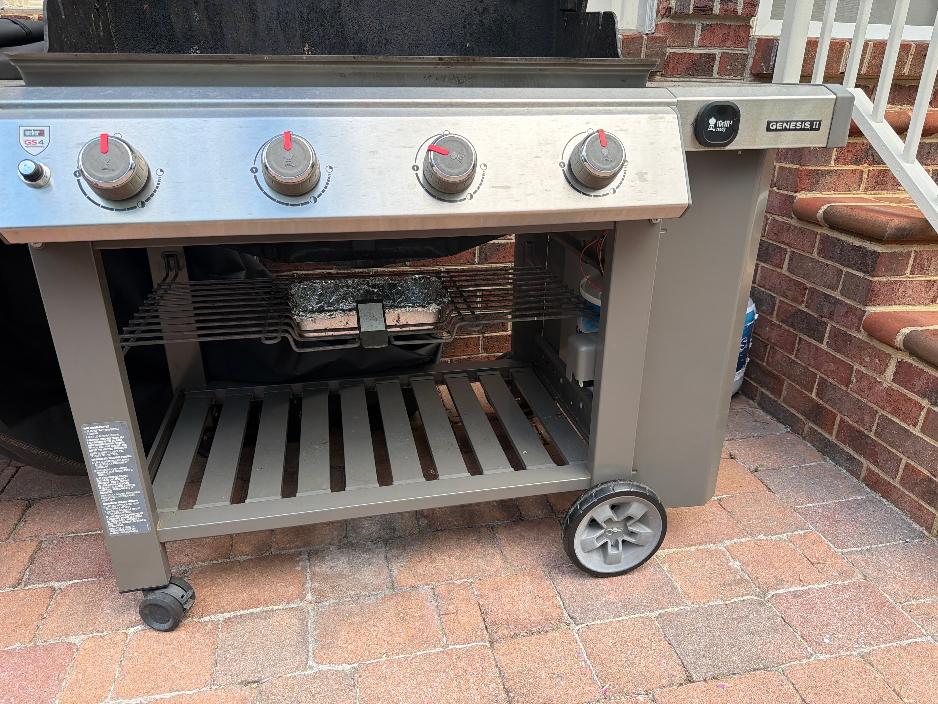 Weber Genesis II E-310 Gas Grill with Cover - 3 Burners, Stainless Steel - Thumbnail 3