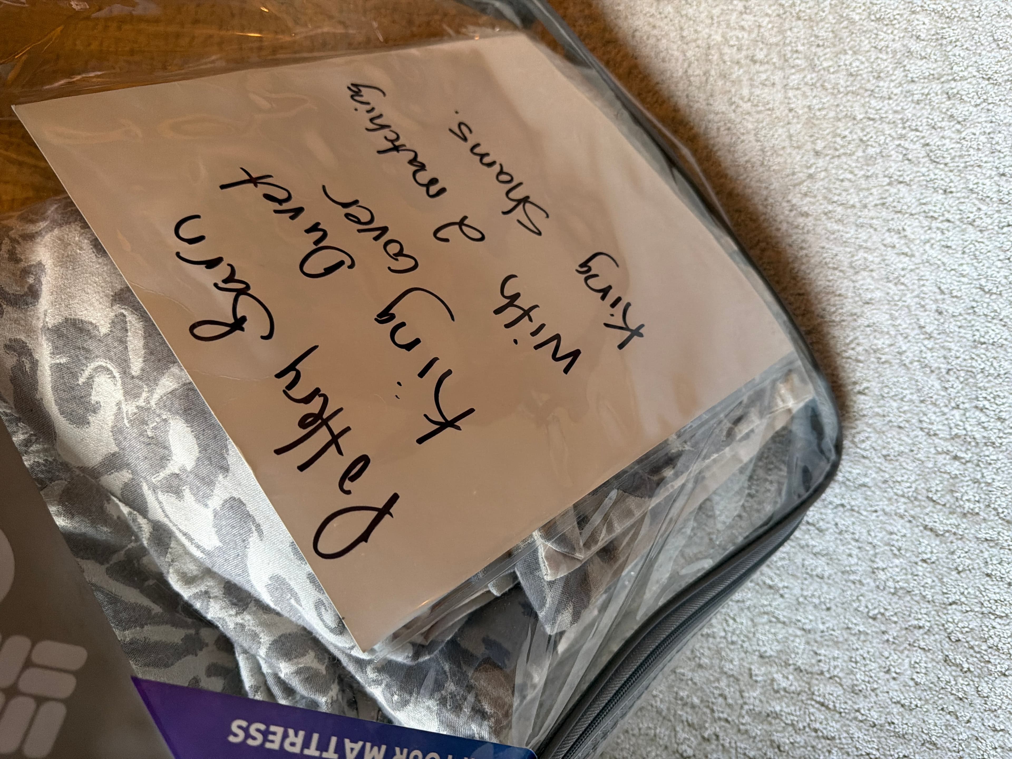 Pottery Barn King Duvet Cover with Matching Shams - Image 1