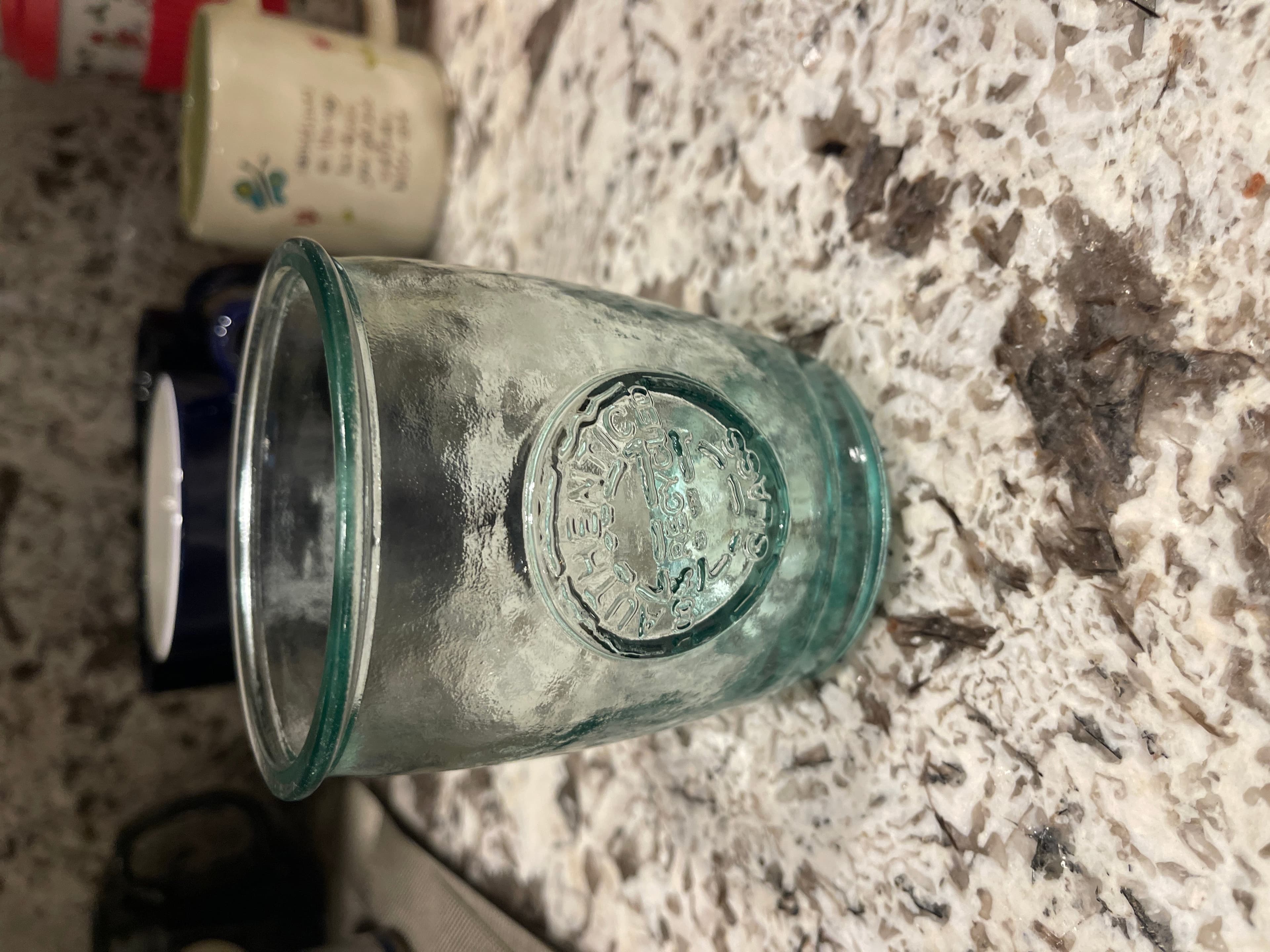 Glass Tumbler with Embossed Logo - Image 1