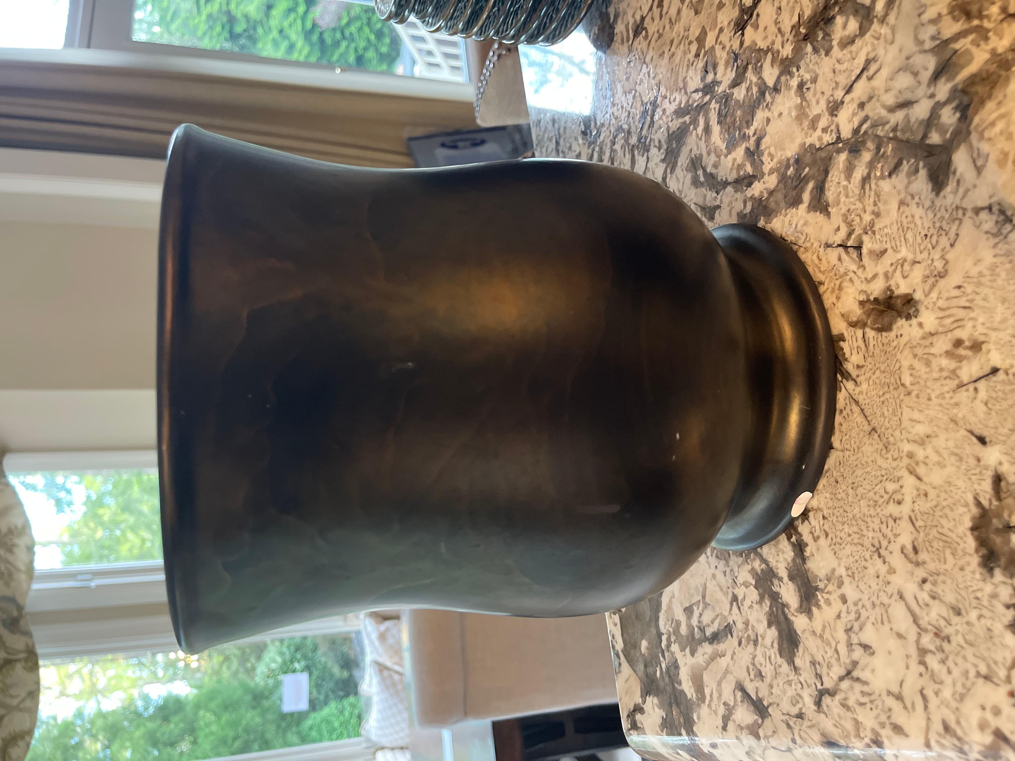 Bronze Color Vase - Decorative Home Décor - Image 1