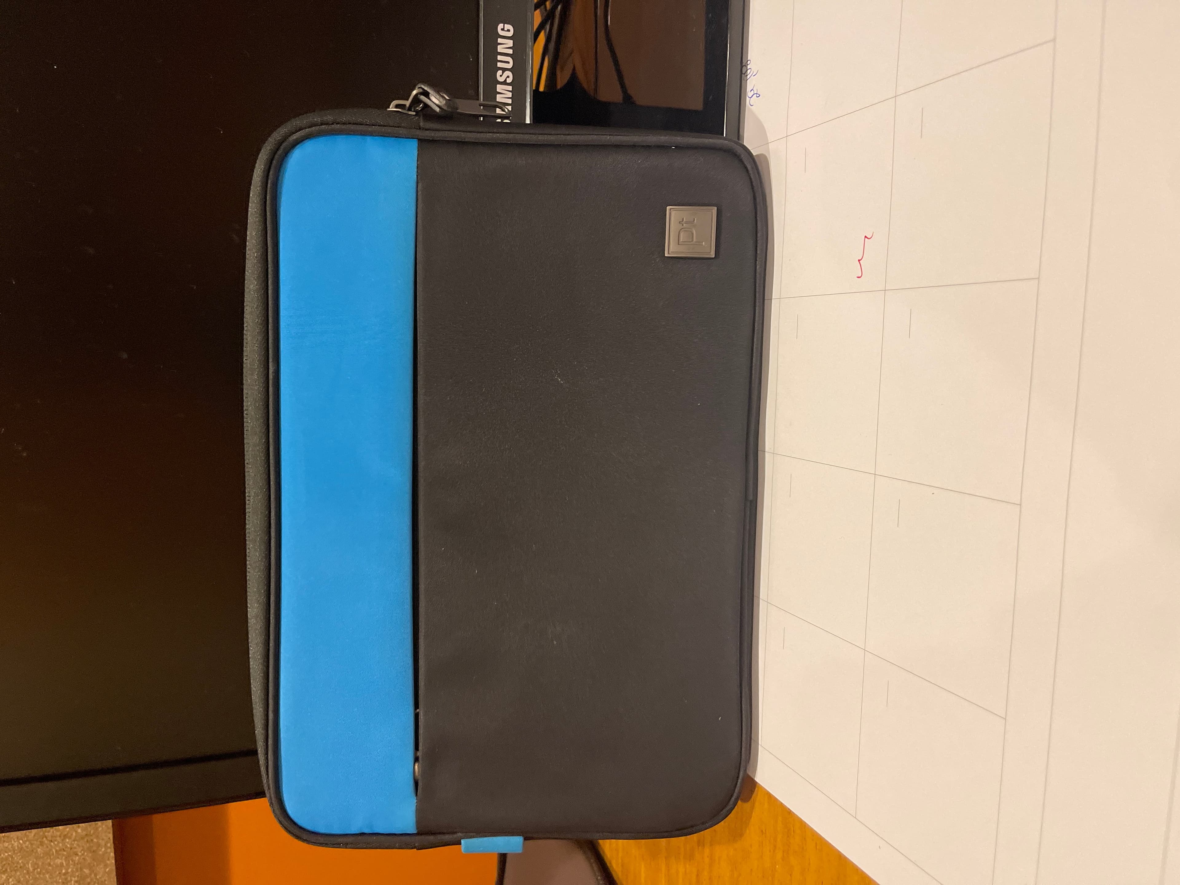 Samsung Galaxy Tab A 10.1 Case - Black and Blue Sleeve - Image 1