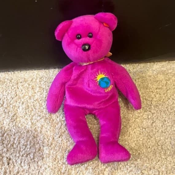 Ty Beanie Baby Millennium bear released in 1999 - Thumbnail 3