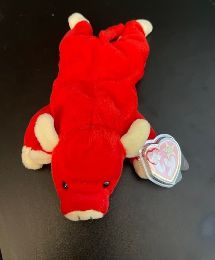 Ty Beanie Baby "Snort" the Red Bull Big & Small & Ty Pillow Pal "Red" the Bull - Thumbnail 8