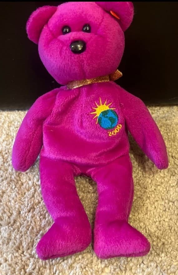 Ty Beanie Baby Millennium bear released in 1999 - Thumbnail 4