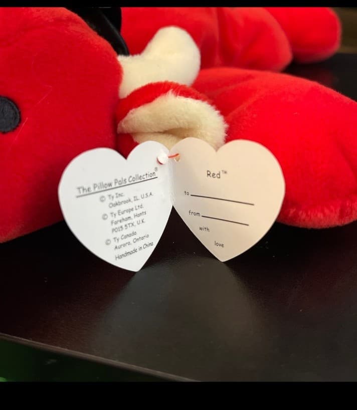 Ty Beanie Baby "Snort" the Red Bull Big & Small & Ty Pillow Pal "Red" the Bull - Thumbnail 6