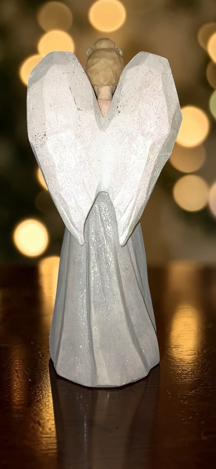 Enesco Foundations Hail Mary Angel Figurine Karen Hahn 109284 2002 - Thumbnail 2