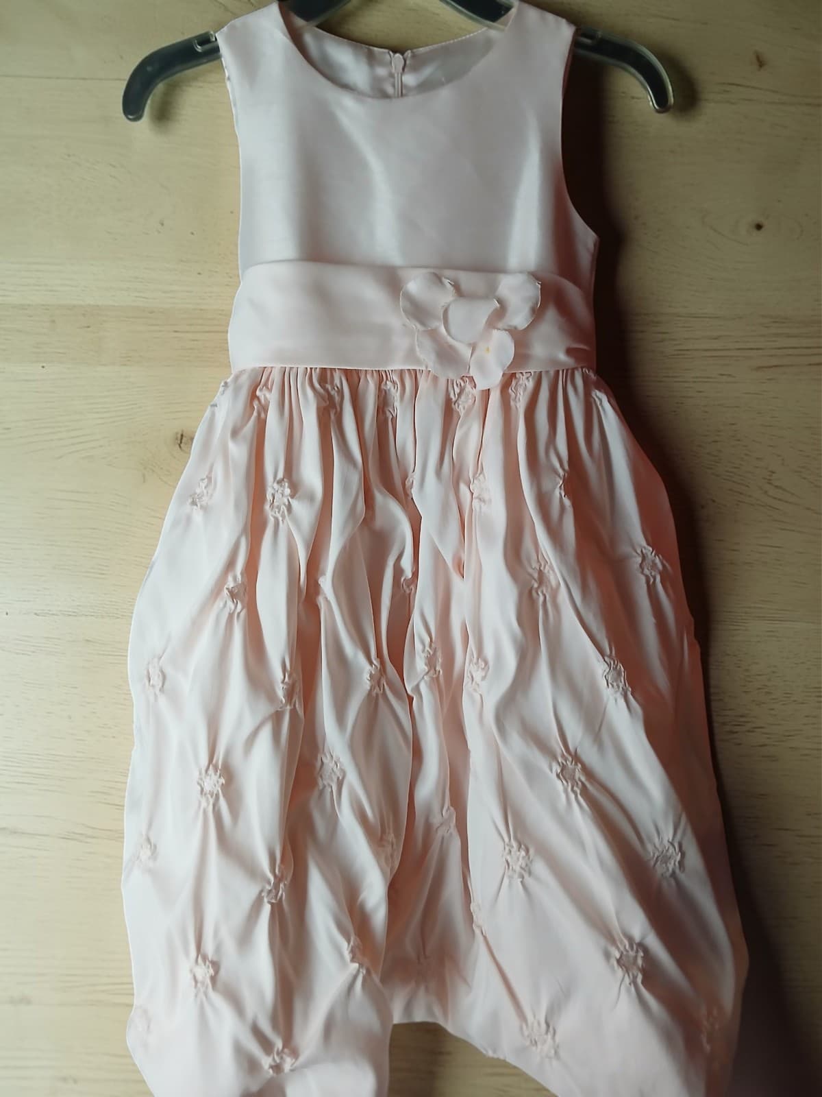 Cinderella Girls Size 6 Blush Pink Sleeveless Special-Occasion Flower-Girl Dress - Image 1