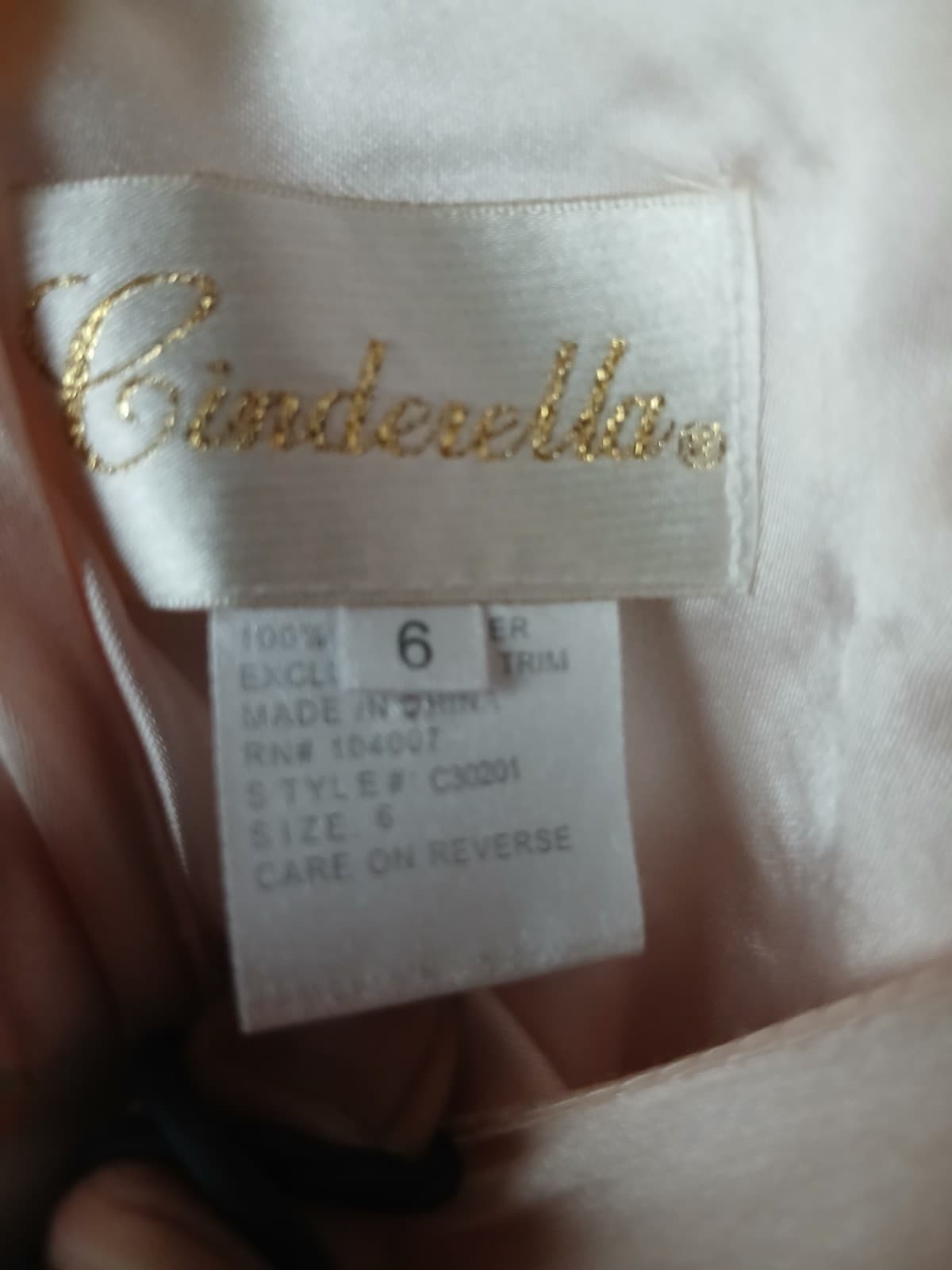 Cinderella Girls Size 6 Blush Pink Sleeveless Special-Occasion Flower-Girl Dress - Thumbnail 3