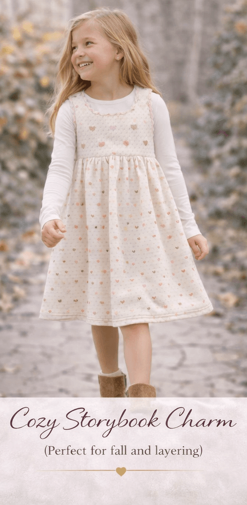 Gymboree Equestrian Club Sweater Dress 4T Pink Brown Heart Knit Jumper Toddler - Thumbnail 3