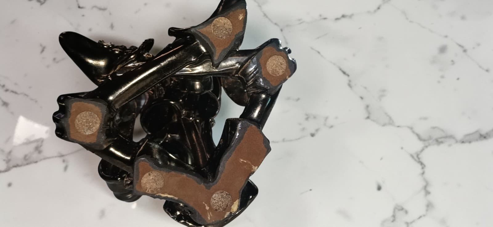 Vintage Don Quixote Ceramic Bronze Metallic Glaze Spanish Knight Sculpture - Thumbnail 5