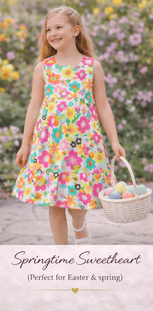NWT Carter’s Girls Floral Easter Dress 6X Colorful Spring Party Wedding Lined - Thumbnail 3