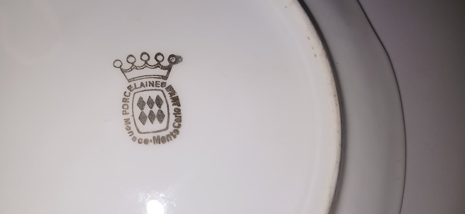 Vintage Monaco Grace Kelly Prince Rainier Porcelain Plate w Stand - Thumbnail 3