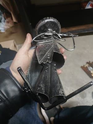 Vintage Metal MARIACHI Band Figure Rustic Hand Crafted Tin 14" Tall - Thumbnail 3