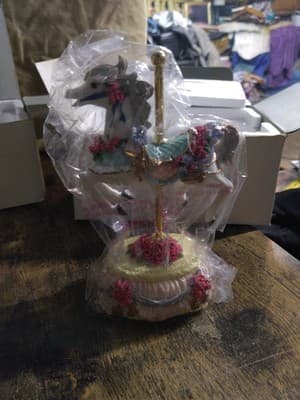 2 Heritage House Melodies County Fair Collect-Musical Carousel Horse-“Yesterday” - Image 1