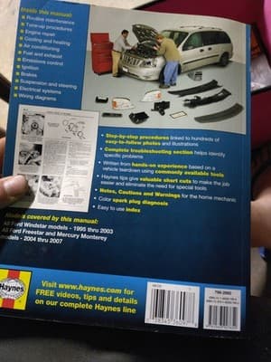 Ford Windstar (95-03) & Freestar & Mercury - Paperback, by Haynes - Good - Thumbnail 2