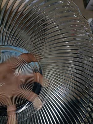 Diana Pattern 12" Console Bowl Federal Glass CO 1937-41 Scalloped Edge Swirl - Thumbnail 2