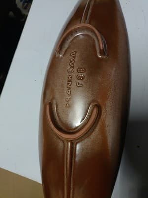 "F 88 - Fantastic Mid Century Silhouette Frankoma Serving Tray 16 1/2 inches... - Thumbnail 5