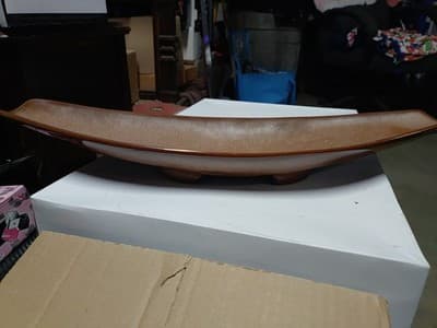 "F 88 - Fantastic Mid Century Silhouette Frankoma Serving Tray 16 1/2 inches... - Thumbnail 2