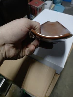 "F 88 - Fantastic Mid Century Silhouette Frankoma Serving Tray 16 1/2 inches... - Thumbnail 8