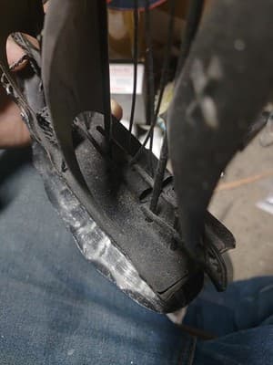 Vintage Tin Metal Clipper Ship Boat Sculpture Sailing Nautical Folk Art 10" - Thumbnail 4