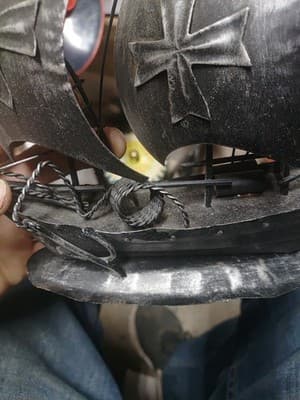 Vintage Tin Metal Clipper Ship Boat Sculpture Sailing Nautical Folk Art 10" - Thumbnail 3