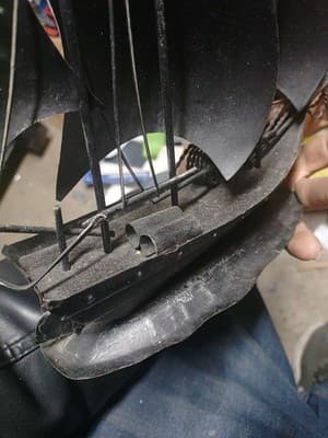 Vintage Tin Metal Clipper Ship Boat Sculpture Sailing Nautical Folk Art 10" - Thumbnail 5