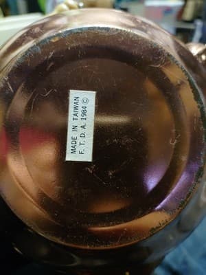 Vintage 1980s Copper Plated Teapot Kettle Cover, Handle, Spout & Rubber Stopper - Thumbnail 7