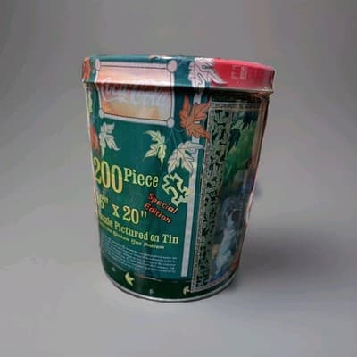 1998 Norman Rockwell Coca-Cola 200 Piece Puzzle in Coke Tin Can *SEALED* - Thumbnail 4