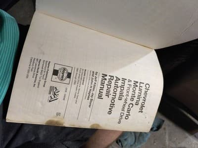 Chevrolet Lumina Monte Carlo and Impala repair manual 1995 through 2005 - Thumbnail 3
