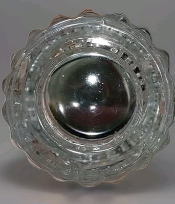 Vintage Anna Hutte Lead Crystal Vase 8" West Germany Primrose Cut Sawtooth Rim - Thumbnail 6