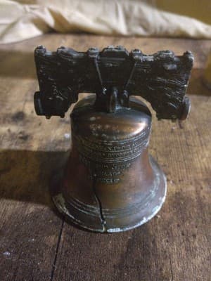 Vintage Miniature Liberty Bell Souvenir Nice Sounding - Image 1