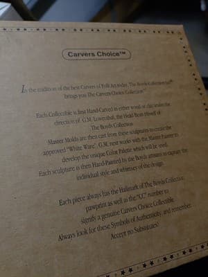 BOYDS BEARS CARVER'S CHOICE SIR SIMON STEADFAST HANDMADE FIGURINE (#370051) New - Thumbnail 7