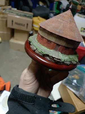 Village Ertl George Washington 16-Sided Barn Porcelain Mt Vernon 1997 With Box - Thumbnail 2