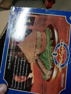 Village Ertl George Washington 16-Sided Barn Porcelain Mt Vernon 1997 With Box - Thumbnail 7
