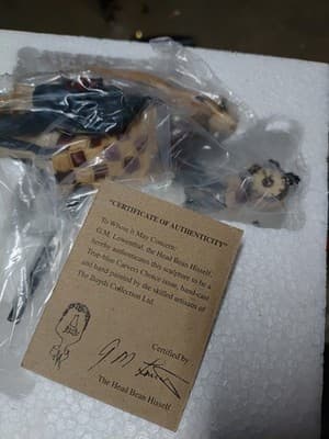 BOYDS BEARS CARVER'S CHOICE SIR SIMON STEADFAST HANDMADE FIGURINE (#370051) New - Thumbnail 4