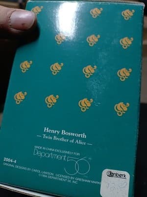 Upstairs Downstairs Bears "Henry Bosworth" 1994 Dept 56 Resin Figurine - Thumbnail 5