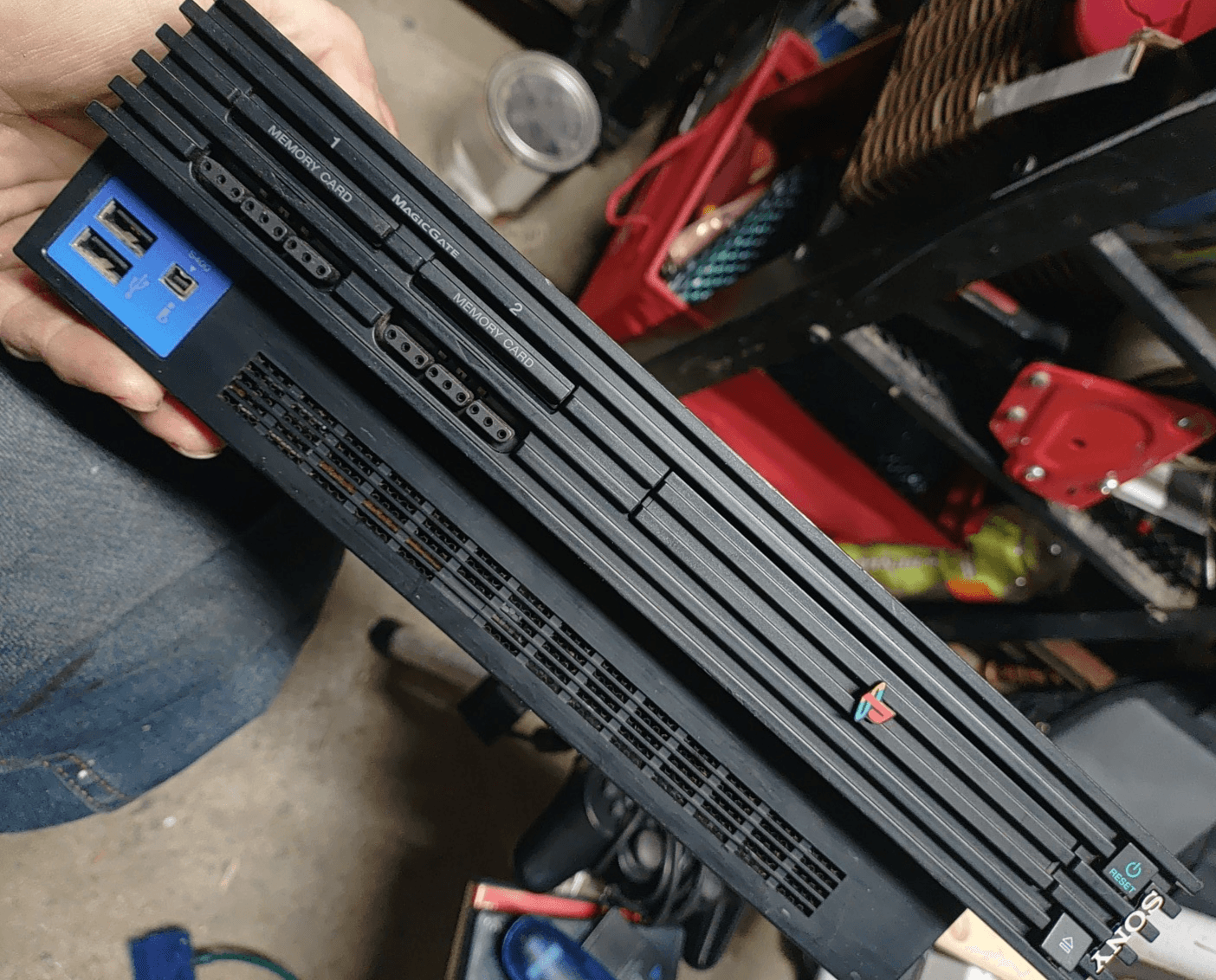 PlayStation 2 Console With 2 Controllers, Memory Card, God Of War, And Call... - Thumbnail 7