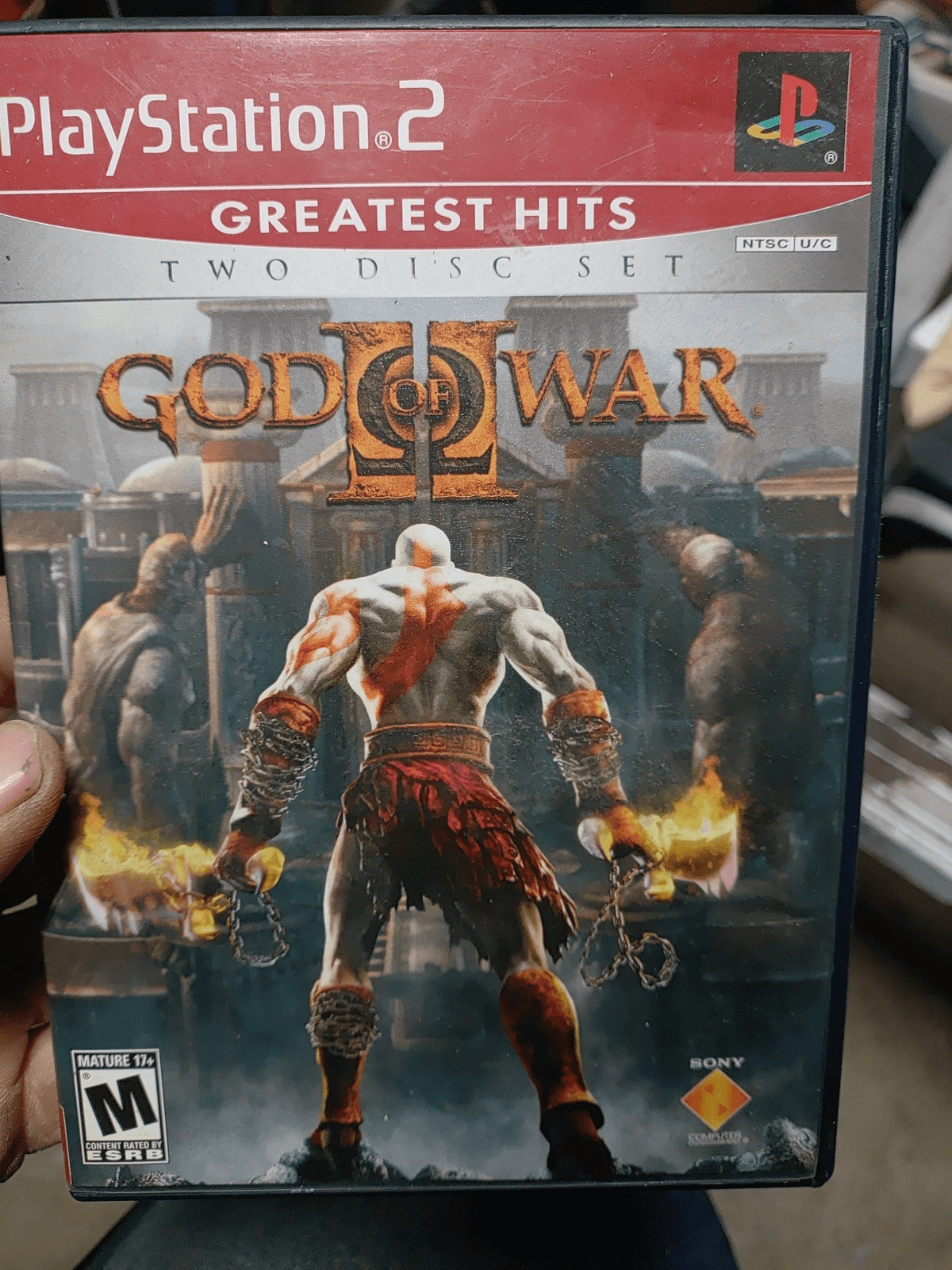 PlayStation 2 Console With 2 Controllers, Memory Card, God Of War, And Call... - Thumbnail 2