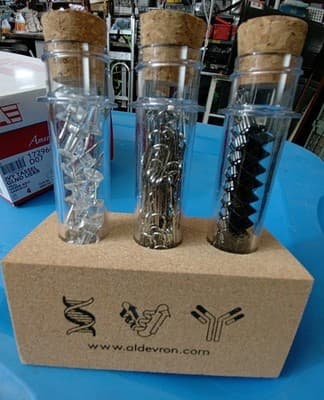 NEW Aldevron Science Desk Organizer - 3 Lab Vial Set: DNA, Protein, Antibody - Thumbnail 2