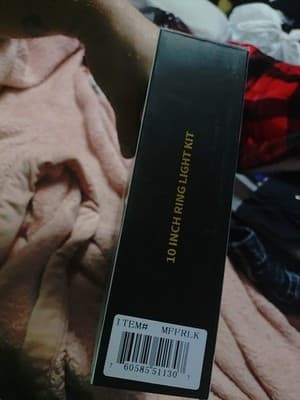 10" LED Ring Light with tripod, phone holder, 3-temp-modes, 10-brightness - Thumbnail 2