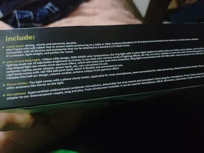 10" LED Ring Light with tripod, phone holder, 3-temp-modes, 10-brightness - Thumbnail 6