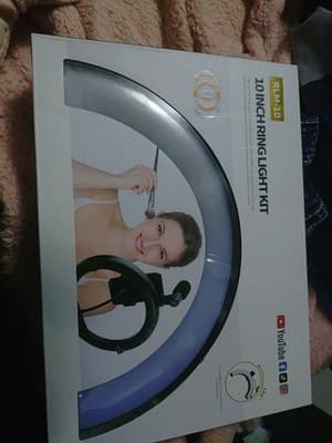 10" LED Ring Light with tripod, phone holder, 3-temp-modes, 10-brightness - Image 1