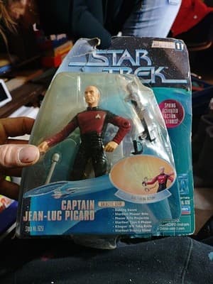 1997 star trek captain jean luc picard. New In Box. Box Is Pretty Banged Up Tho. - Image 1